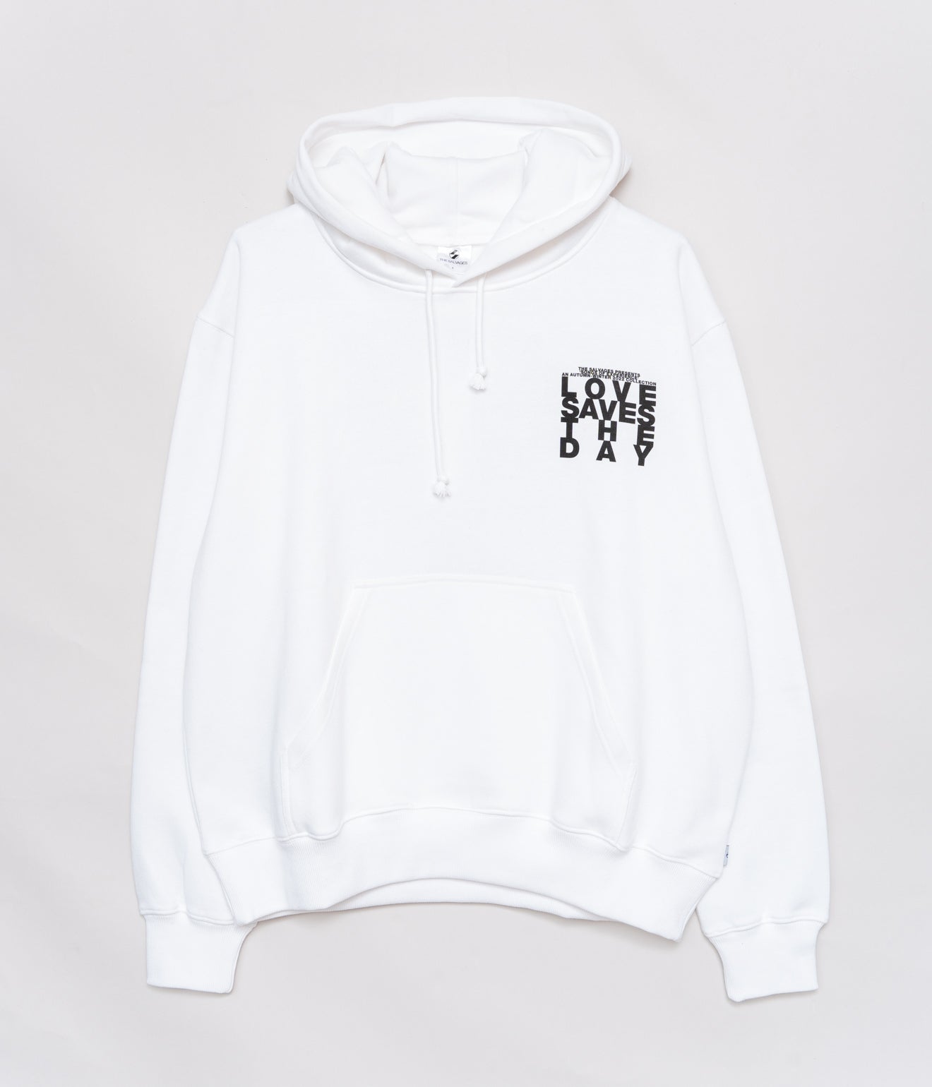 THE SALVAGES "Love Saves The Day Hoodie" White - WEAREALLANIMALS