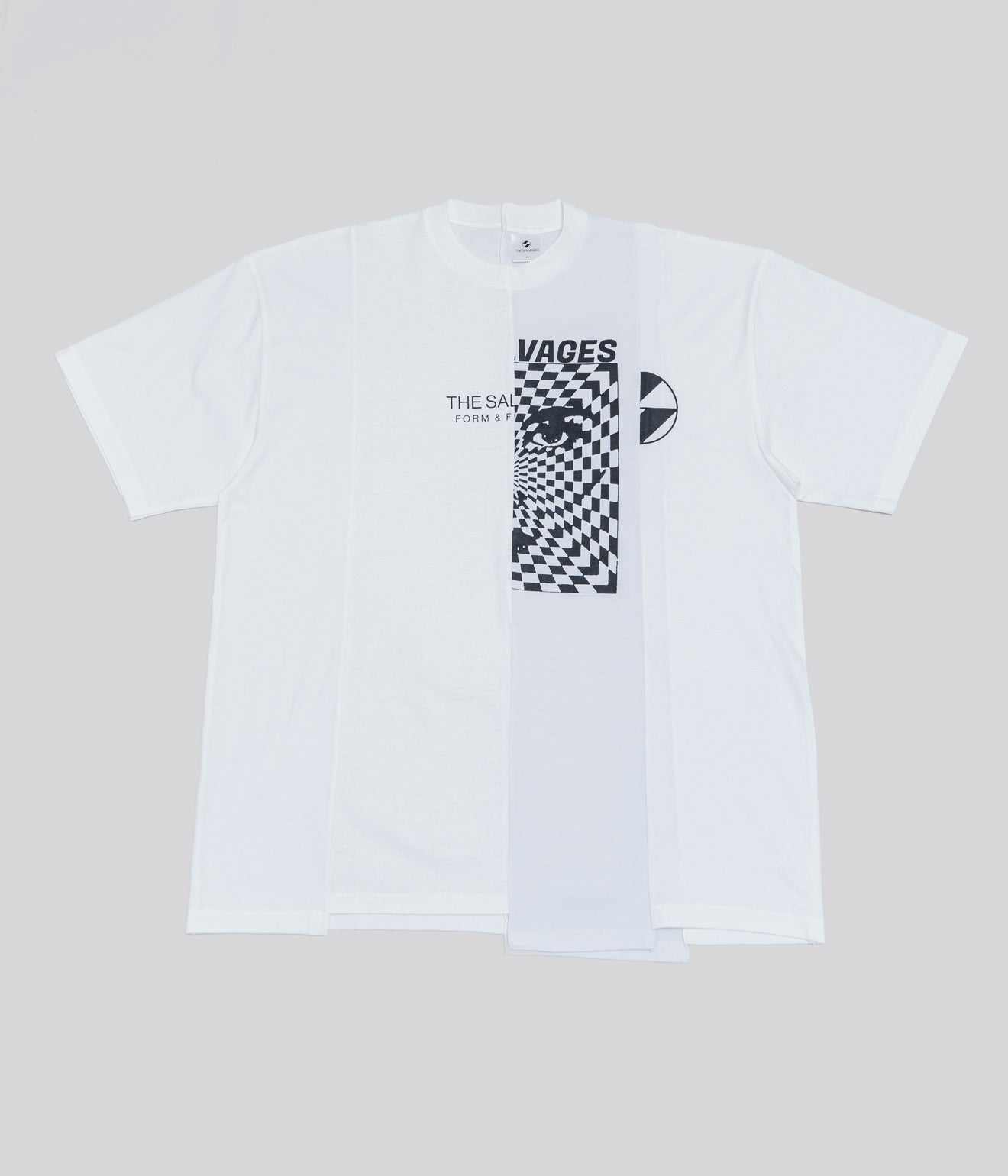 THE SALVAGES "SS23 RECONSTRUCTED T-SHIRT" White - WEAREALLANIMALS