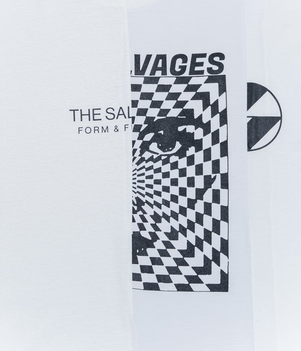 THE SALVAGES "SS23 RECONSTRUCTED T-SHIRT" White - WEAREALLANIMALS