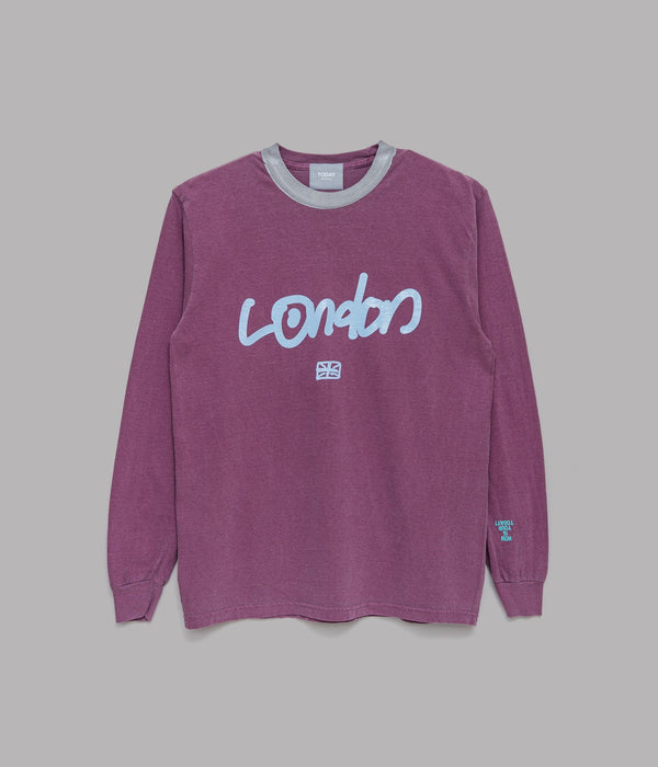 TODAY edition "LONDON LS Tee" PURPLE - WEAREALLANIMALS