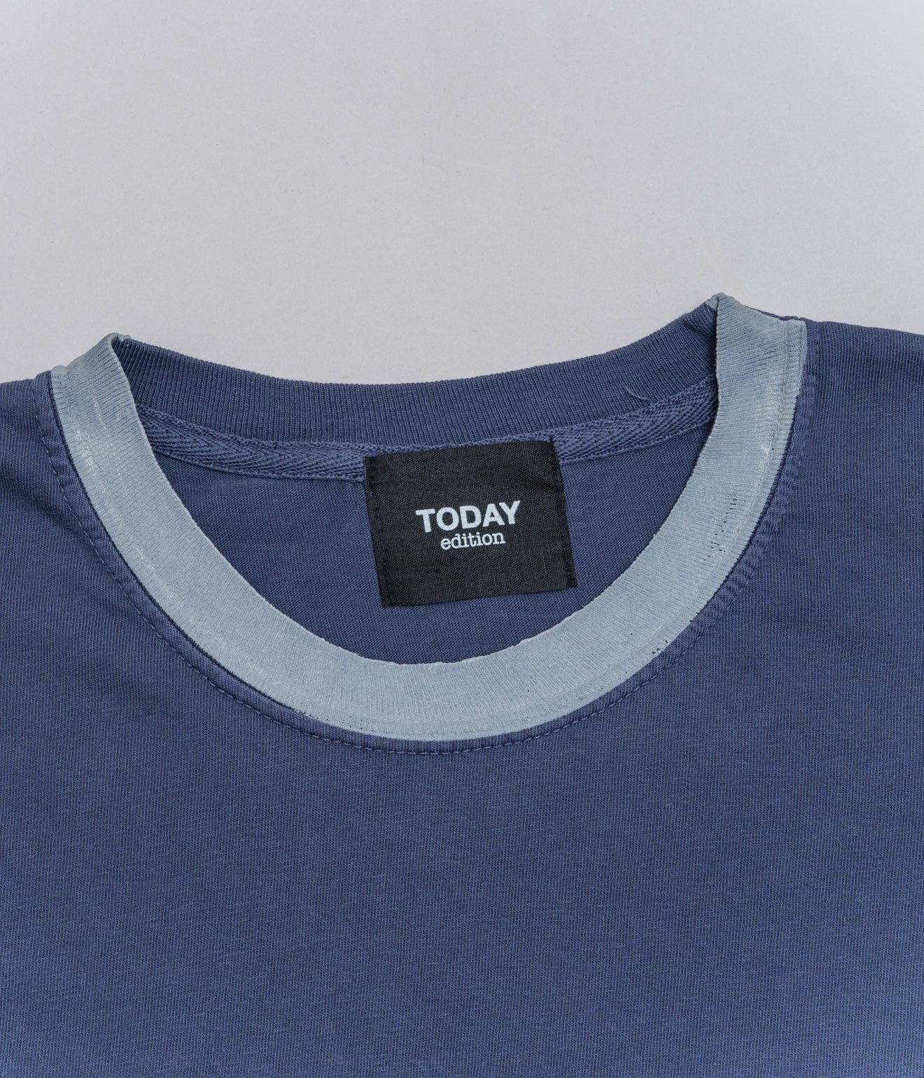 TODAY edition "Printed Ringer <NEW YORK> SS Tee" NAVY - WEAREALLANIMALS