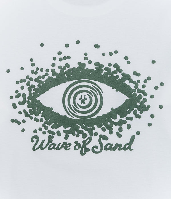 WAVE OF SAND "PRINT LOGO LONG T SHIRTS" WHITE - WEAREALLANIMALS