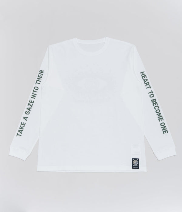 WAVE OF SAND "PRINT LOGO LONG T SHIRTS" WHITE - WEAREALLANIMALS