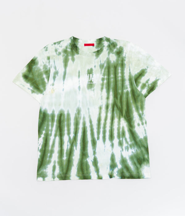 WEAREALLANIMALS × GRATEFUL DREAD ”EMBROIDERY LOGO TIE DYE T-SHIRT" GREEN TIEDYE - WEAREALLANIMALS