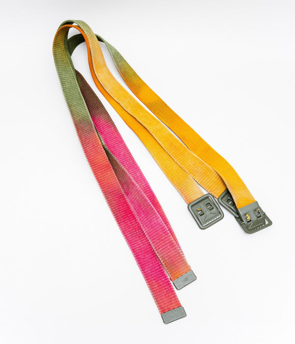 WEAREALLANIMALS × GRATEFUL DREAD ”FRENCH KHAKI TIE DYE BELT" RASTA - WEAREALLANIMALS