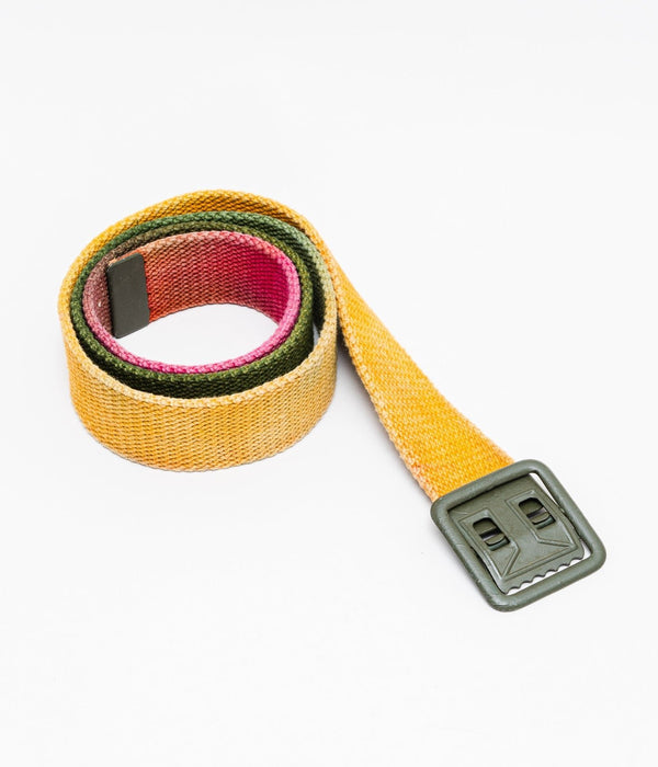 WEAREALLANIMALS × GRATEFUL DREAD ”FRENCH KHAKI TIE DYE BELT" RASTA - WEAREALLANIMALS