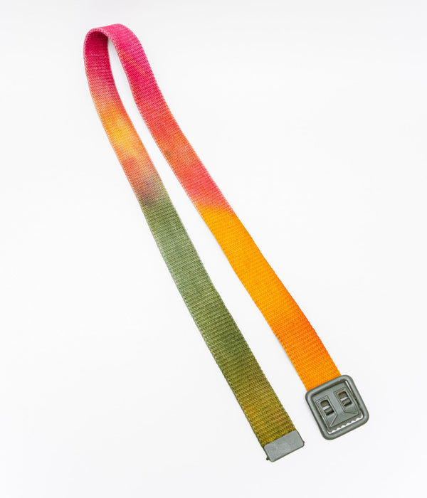 WEAREALLANIMALS × GRATEFUL DREAD ”FRENCH KHAKI TIE DYE BELT" RASTA - WEAREALLANIMALS