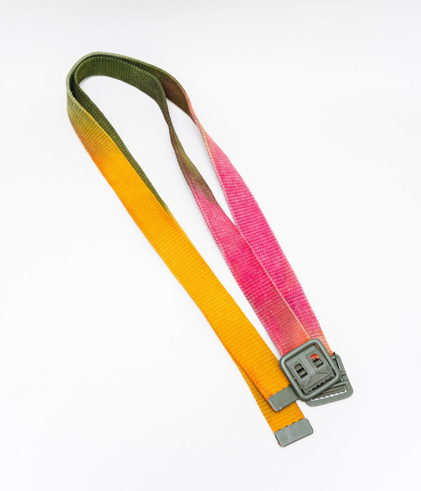 WEAREALLANIMALS × GRATEFUL DREAD ”FRENCH KHAKI TIE DYE BELT" RASTA - WEAREALLANIMALS