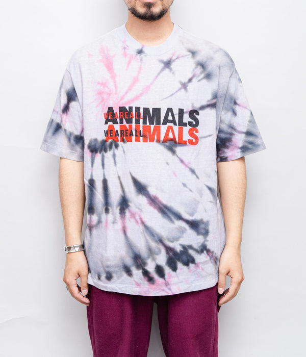 WEAREALLANIMALS × GRATEFUL DREAD ”JESUS LOGO TIE DYE T-SHIRT" L/XL - WEAREALLANIMALS