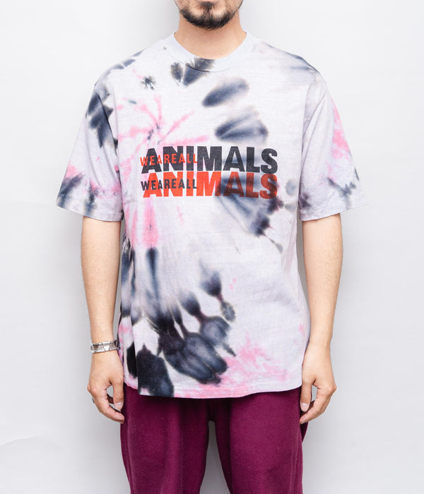 WEAREALLANIMALS × GRATEFUL DREAD ”JESUS LOGO TIE DYE T-SHIRT" M/L - WEAREALLANIMALS