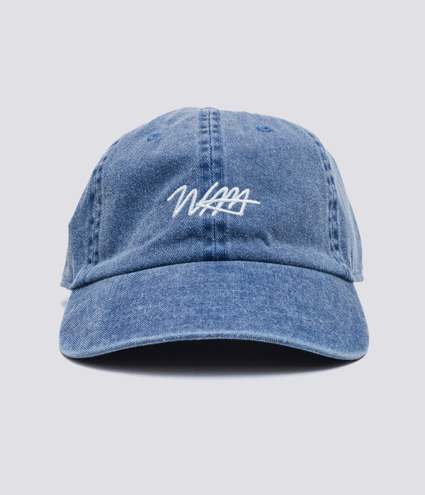 WEAREALLANIMALS "SCRIPT LOGO LOW CAP" BLUE - WEAREALLANIMALS