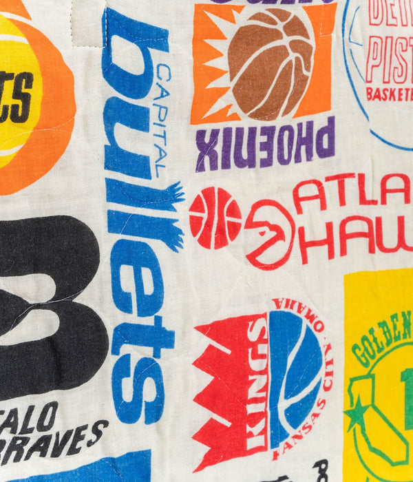 WEAREALLANIMALS UPCYCLE ”Piping Flat Tote -70’s NBA Fabric-" #4 - WEAREALLANIMALS